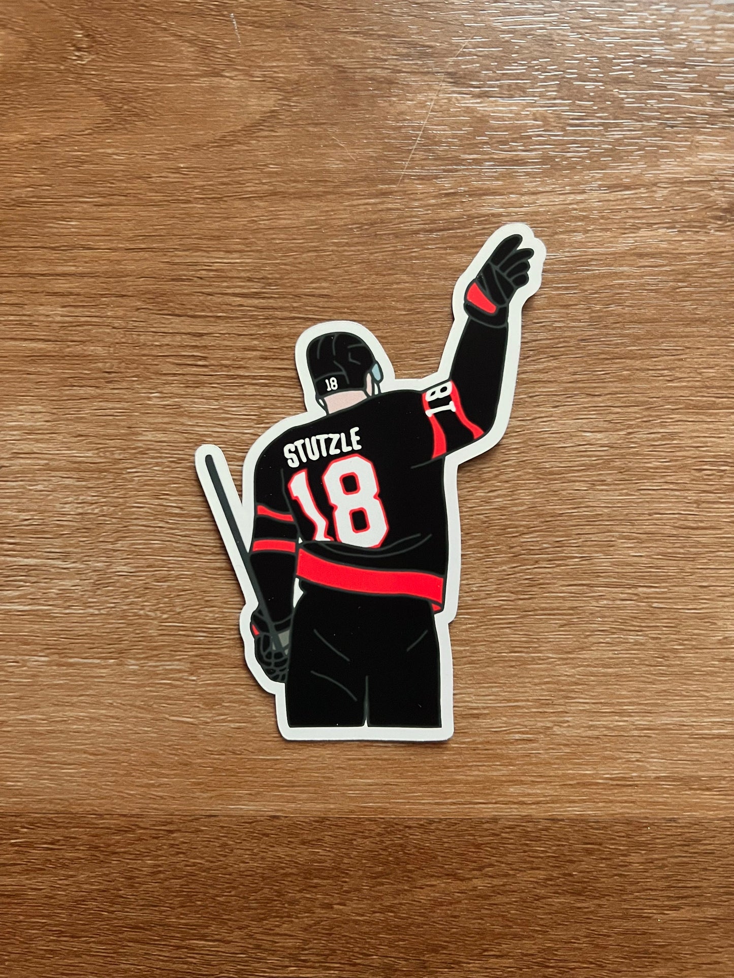 Ottawa Senators - Tim Stutzle - Die Cut Sticker