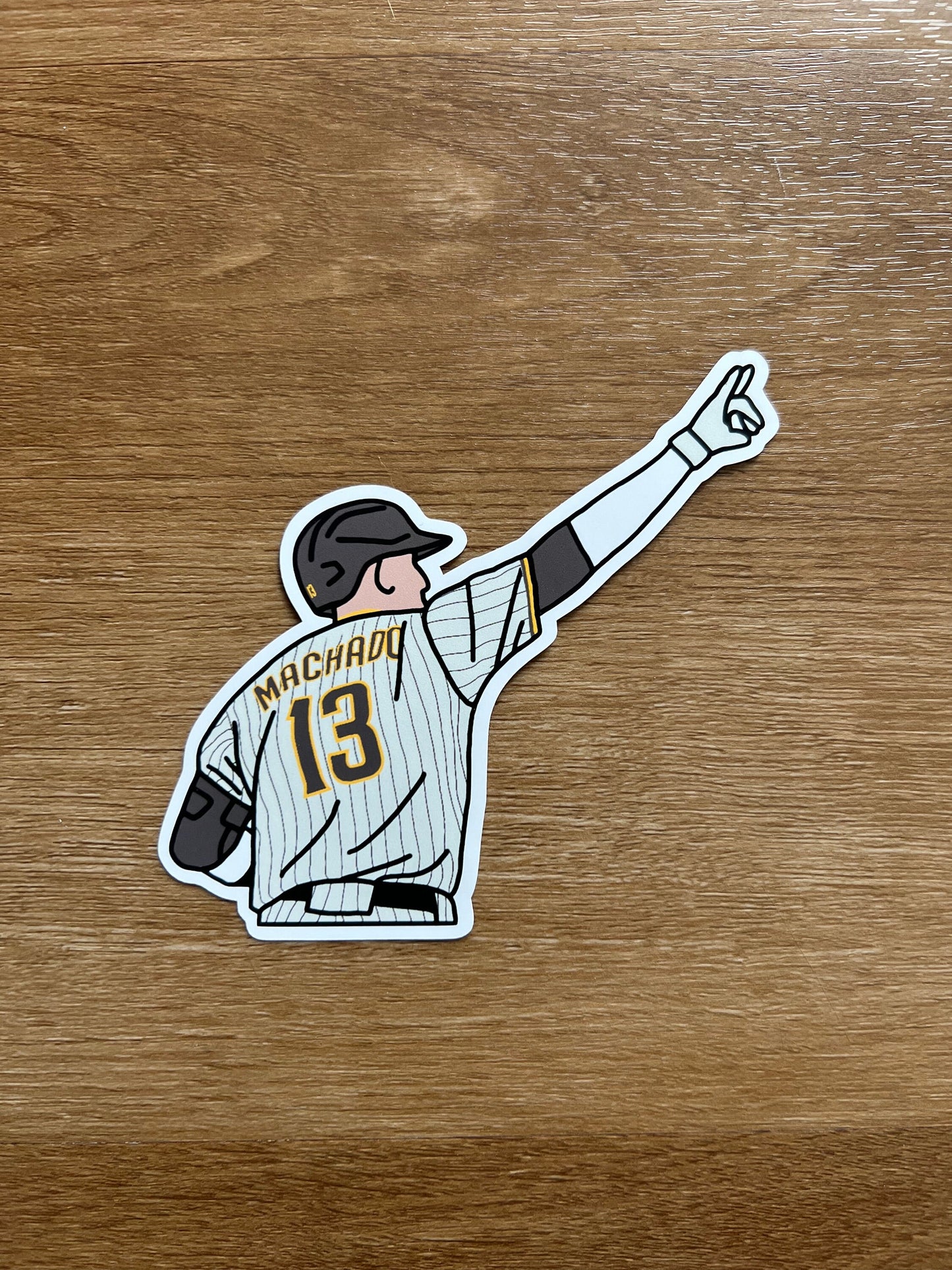 San Diego Padres - Manny Machado - Die Cut Sticker