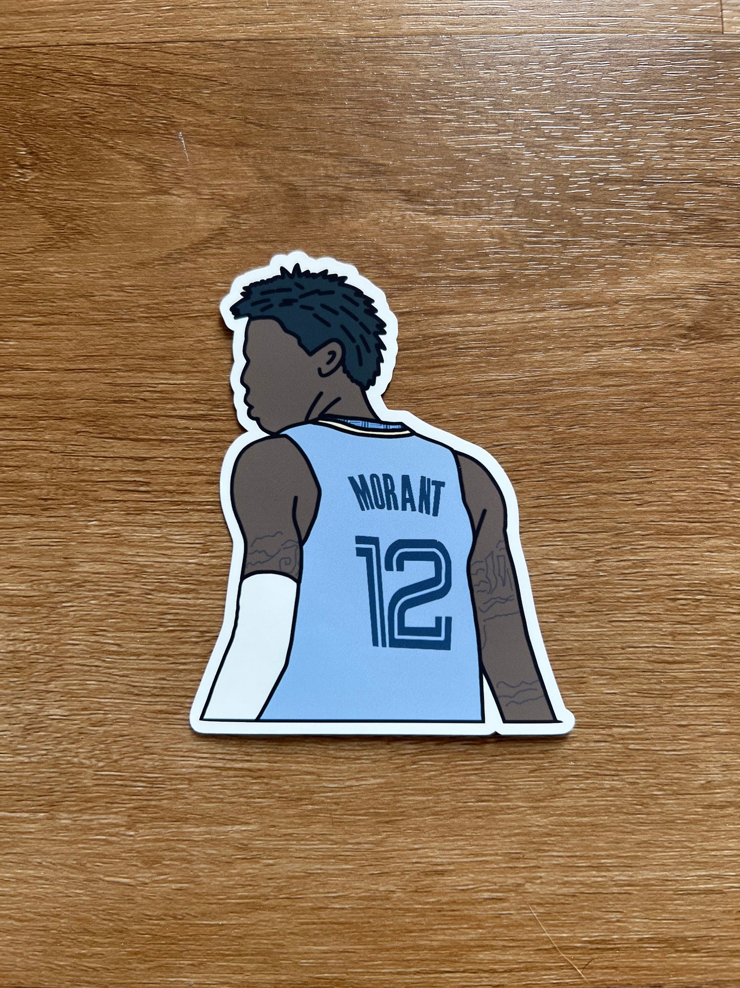 Memphis Grizzlies - Ja Morant - Die Cut Sticker
