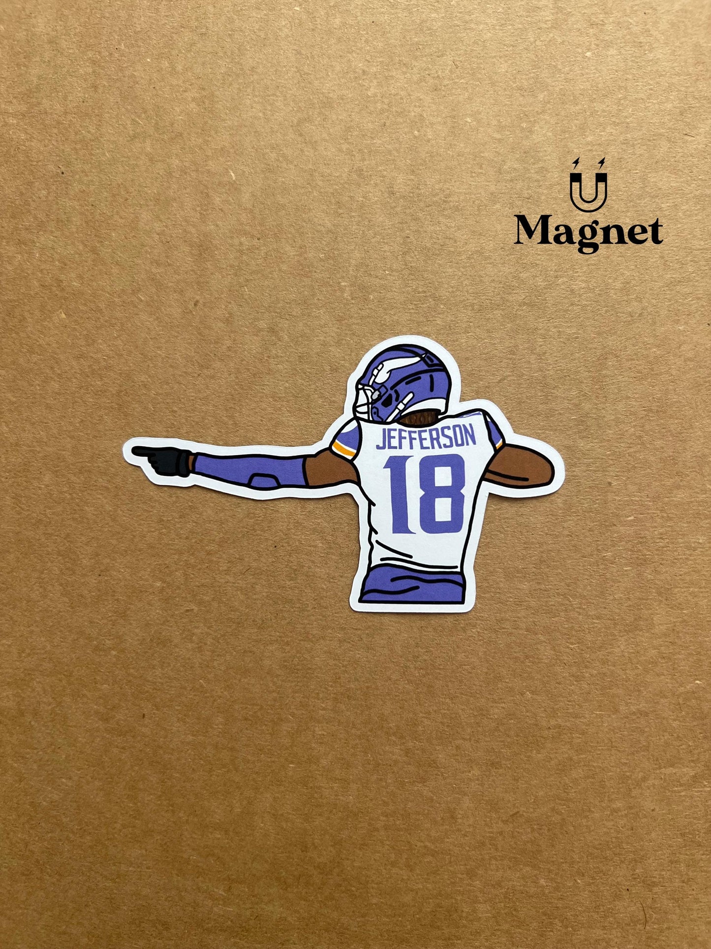 Minnesota Vikings | Justin Jefferson | Fridge Magnet
