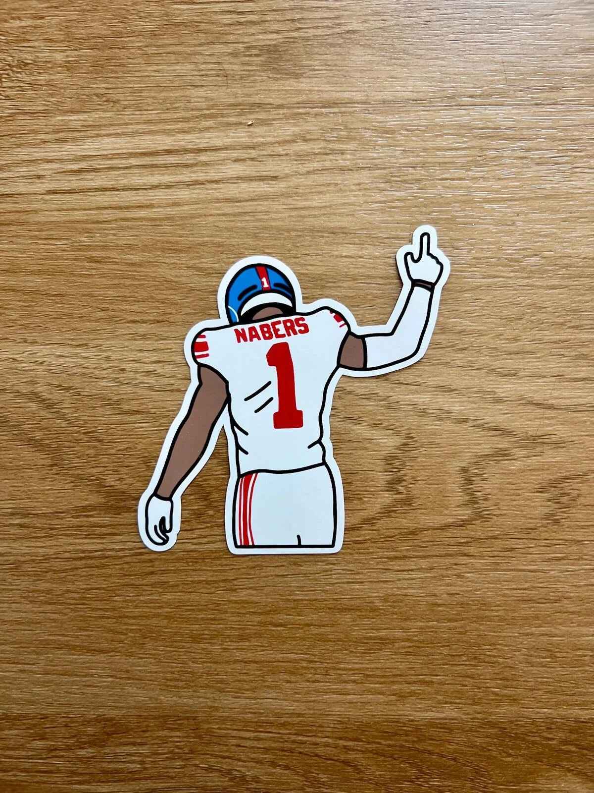 New York Football - Malik Nabers - Die Cut Sticker