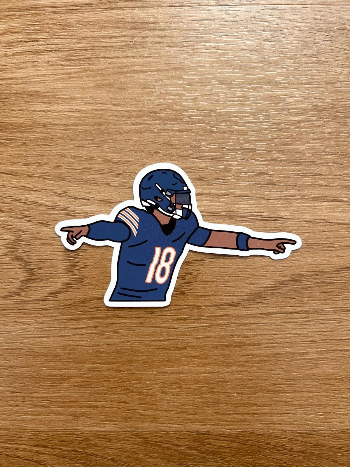 Chicago Football - Caleb Williams - Die Cut Sticker