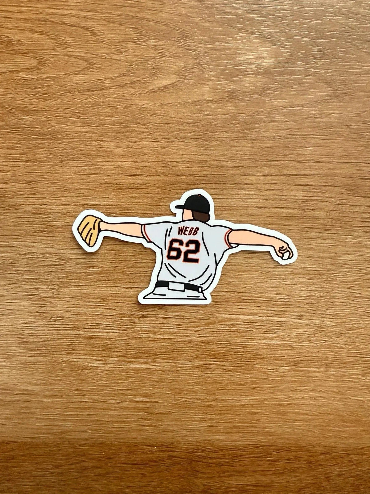 San Francisco Baseball - Logan Webb - Die Cut Sticker