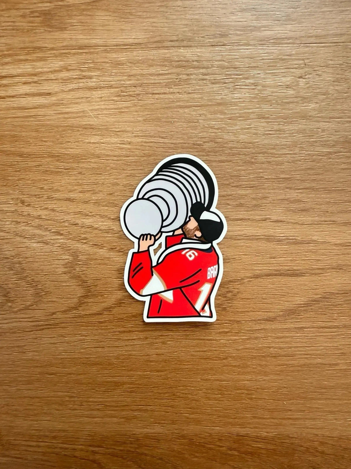 Florida Hockey - Aleksander Barkov - Stanley Cup Die Cut Sticker