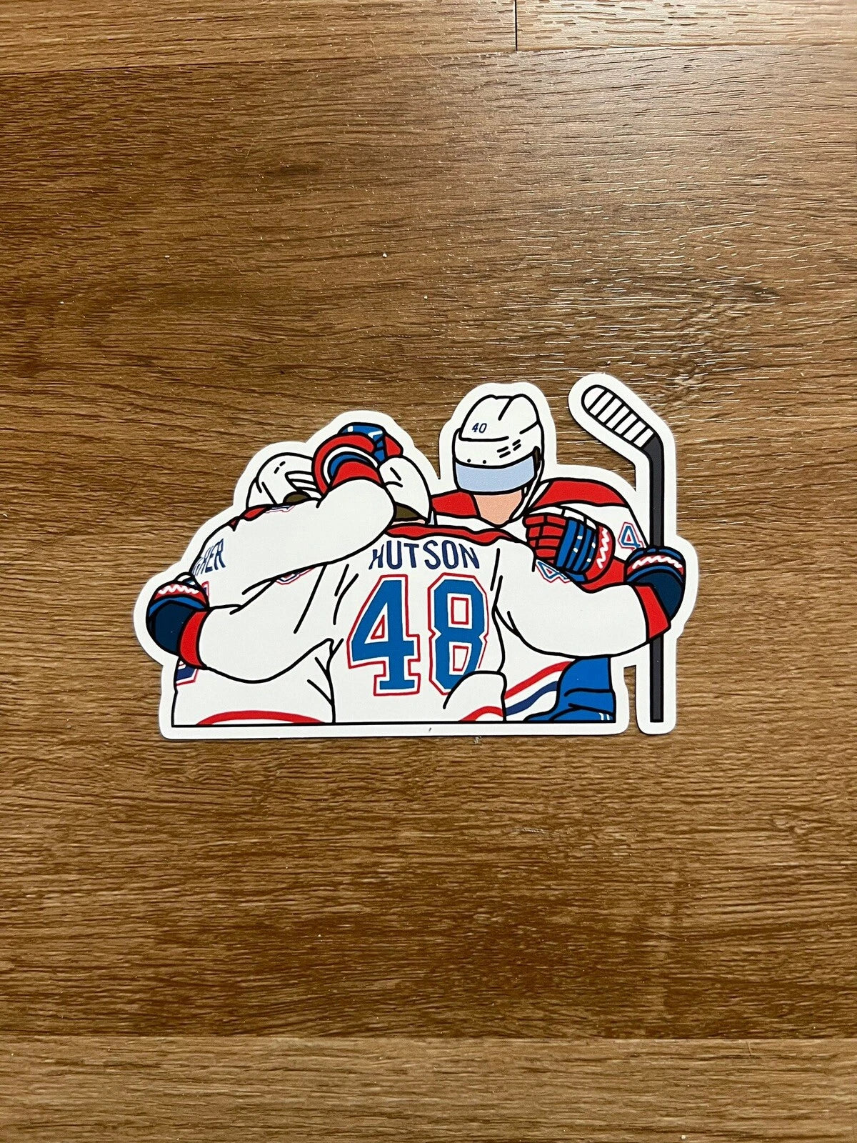 Montreal Hockey - Lane Hutson (First NHL point) - Die Cut Sticker
