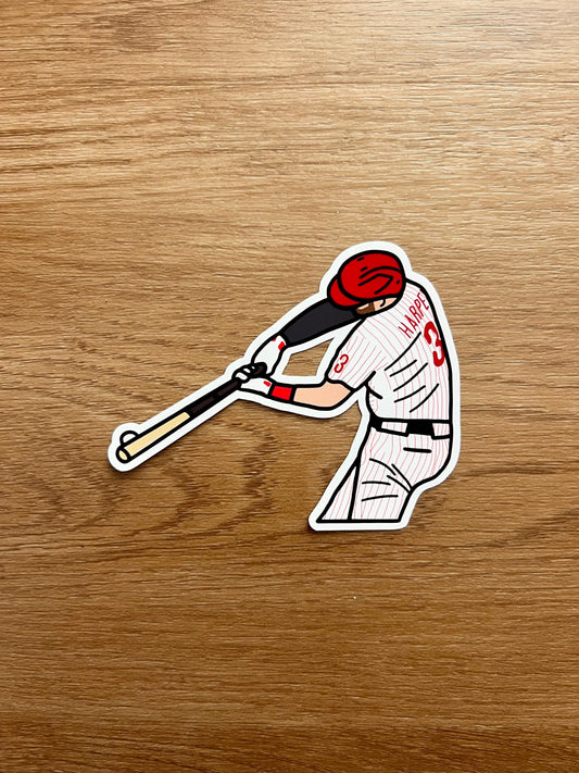 Philadelphia Phillies - Bryce Harper - Die Cut Sticker