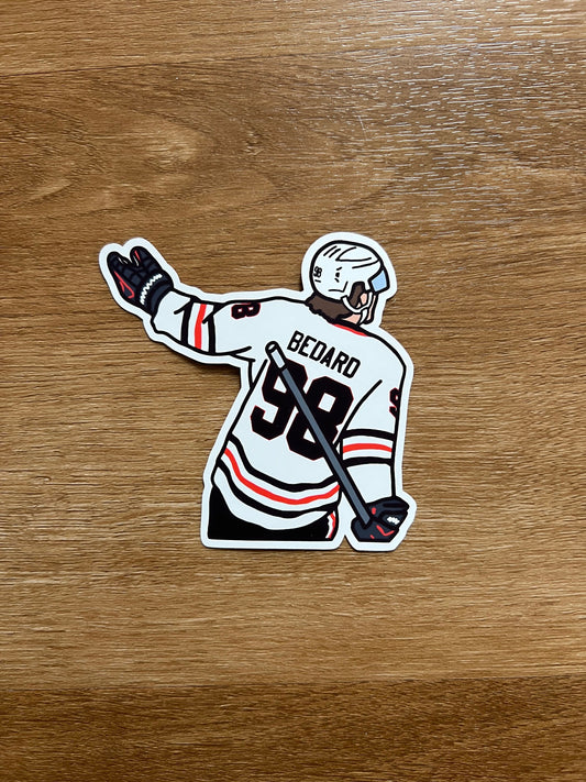Chicago Blackhawks - Connor Bedard - Die Cut Sticker