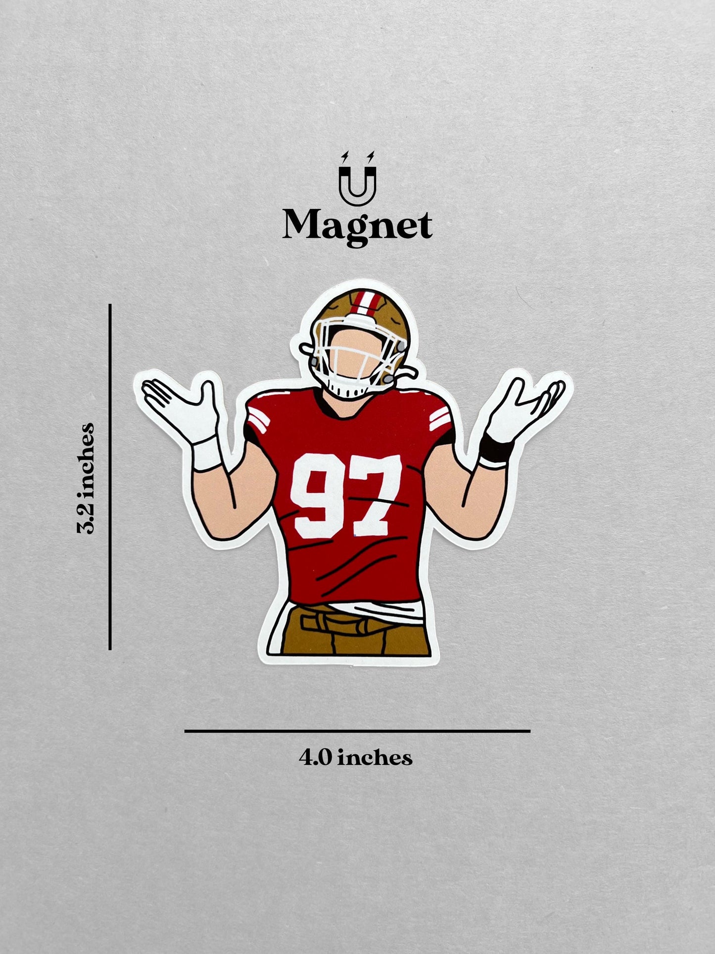 San Francisco 49ers |  Nick Bosa | Fridge Magnet