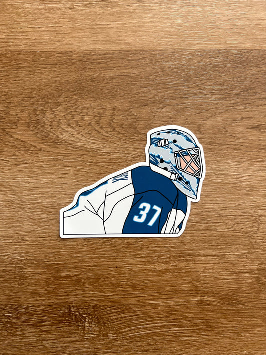 Winnipeg Jets - Connor Hellebuyck - Die Cut Sticker