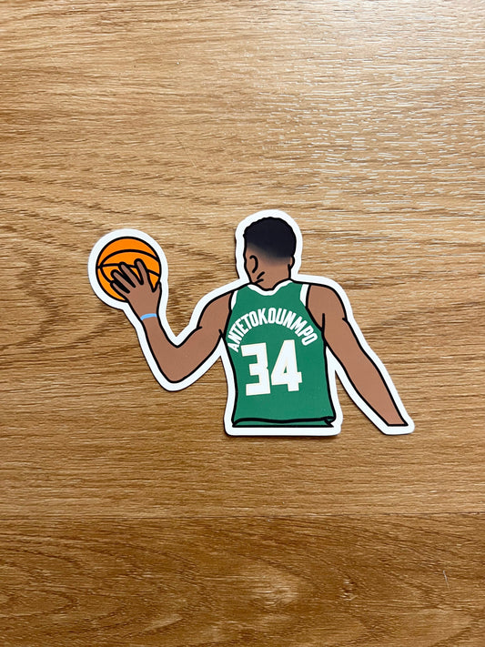 Milwaukee Bucks - Giannis Antetokounmpo - Die Cut Sticker