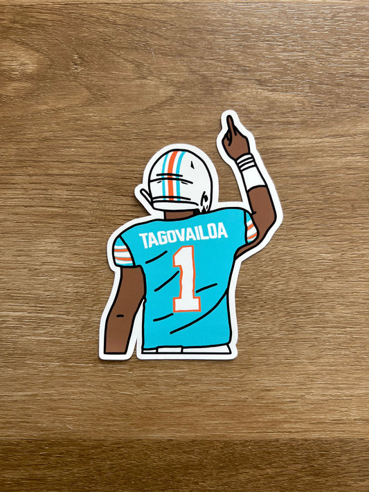 Miami Dolphins - Tua Tagovailoa - Die Cut Sticker