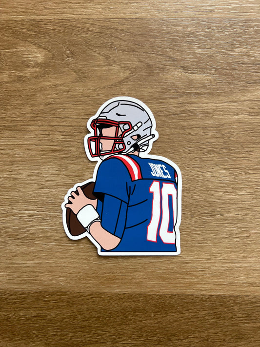New England Patriots - Mac Jones - Die Cut Sticker