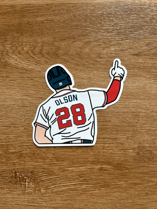 Atlanta Braves - Matt Olson - Die Cut Sticker