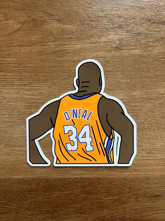 Los Angeles Lakers - Shaquille O’Neil - Die Cut Sticker