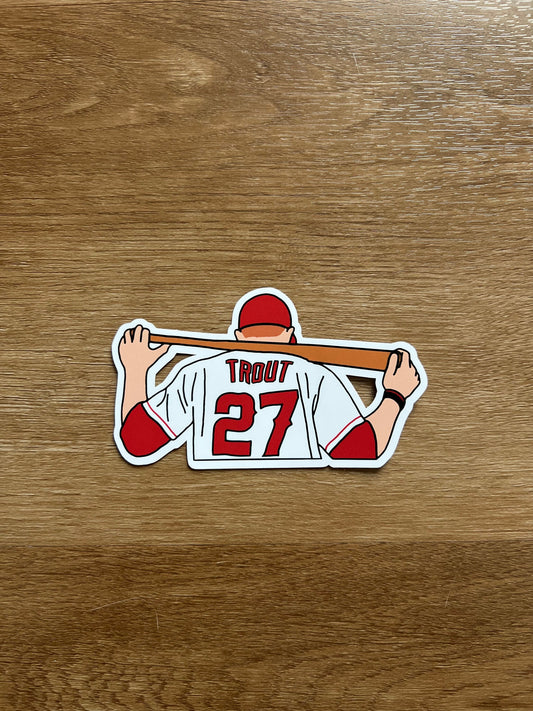Los Angeles Angels - Mike Trout - Die Cut Sticker