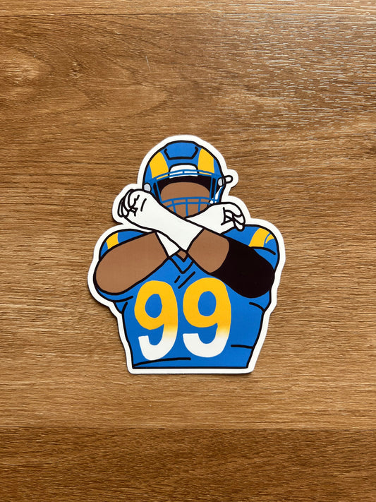 Los Angeles Rams - Aaron Donald - Die Cut Sticker