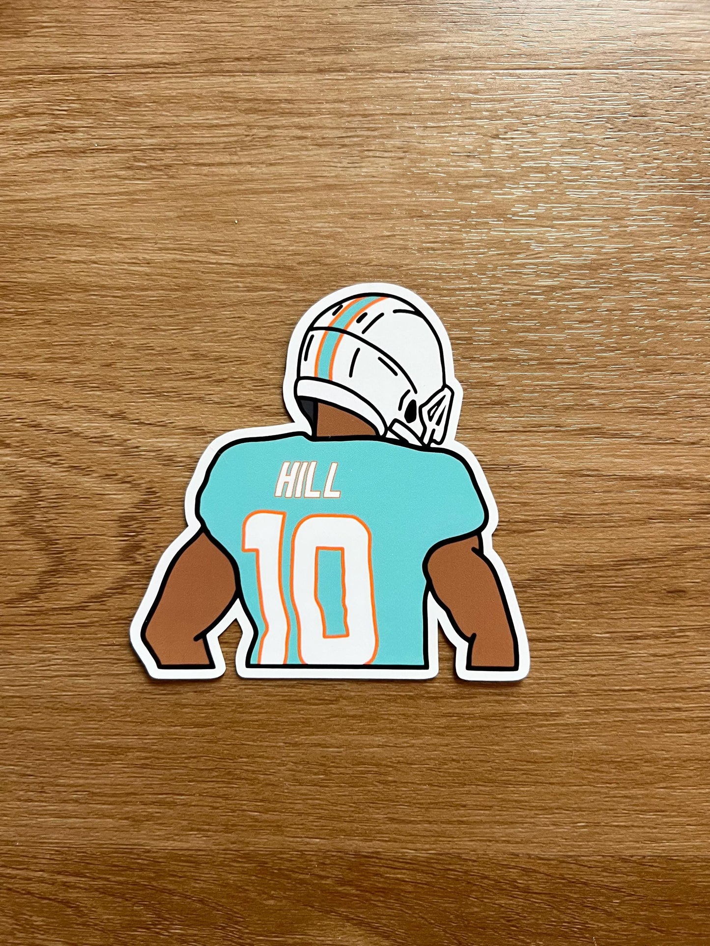 Miami Dolphins - Tyreek hill - Die Cut Sticker