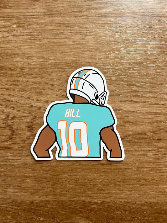 Miami Dolphins - Tyreek hill - Die Cut Sticker