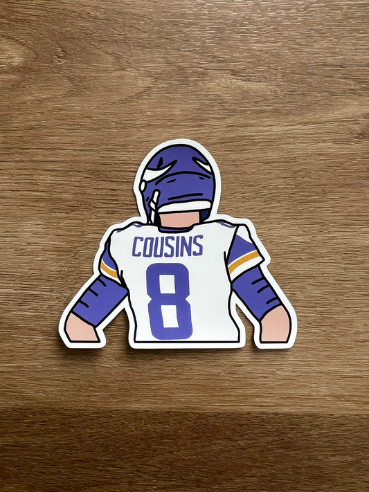 Minnesota Vikings - Kirk Cousins - Die Cut Sticker