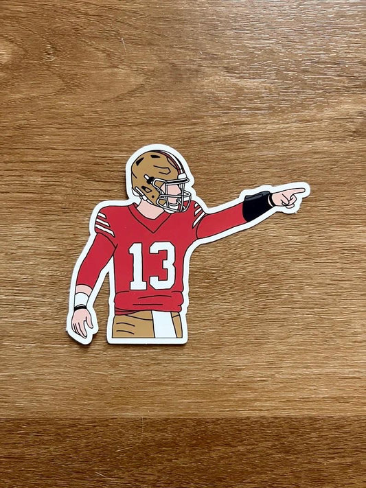 San Francisco 49ers - Brock Purdy - Die Cut Sticker