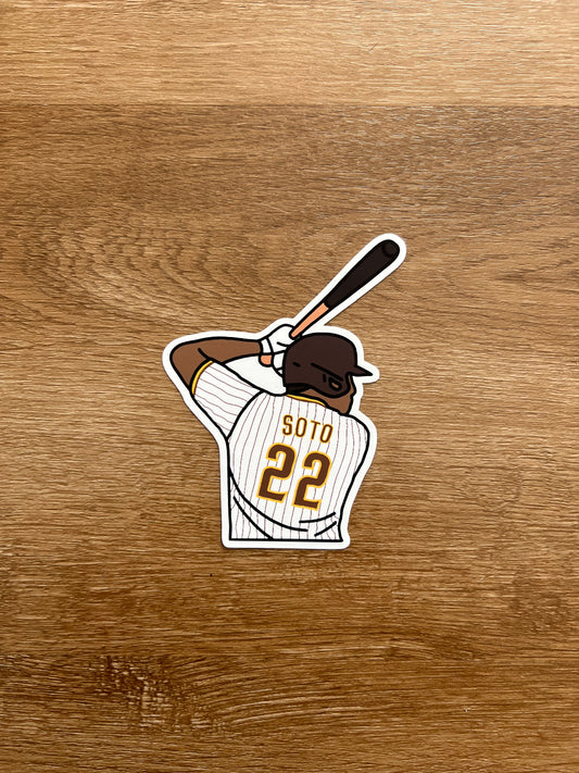 San Diego Padres - Juan Soto - Die Cut Sticker