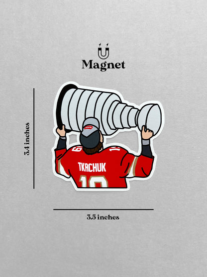 Florida Panthers | Matthew Tkachuk Stanley Cup | Fridge Magnet