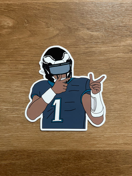 Philadelphia Eagles - Jalen Hurts - Die Cut Sticker