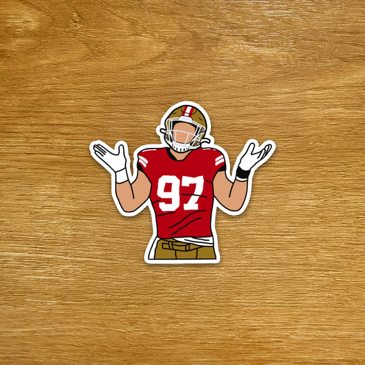 San Francisco Football - Nick Bosa - Die Cut Sticker