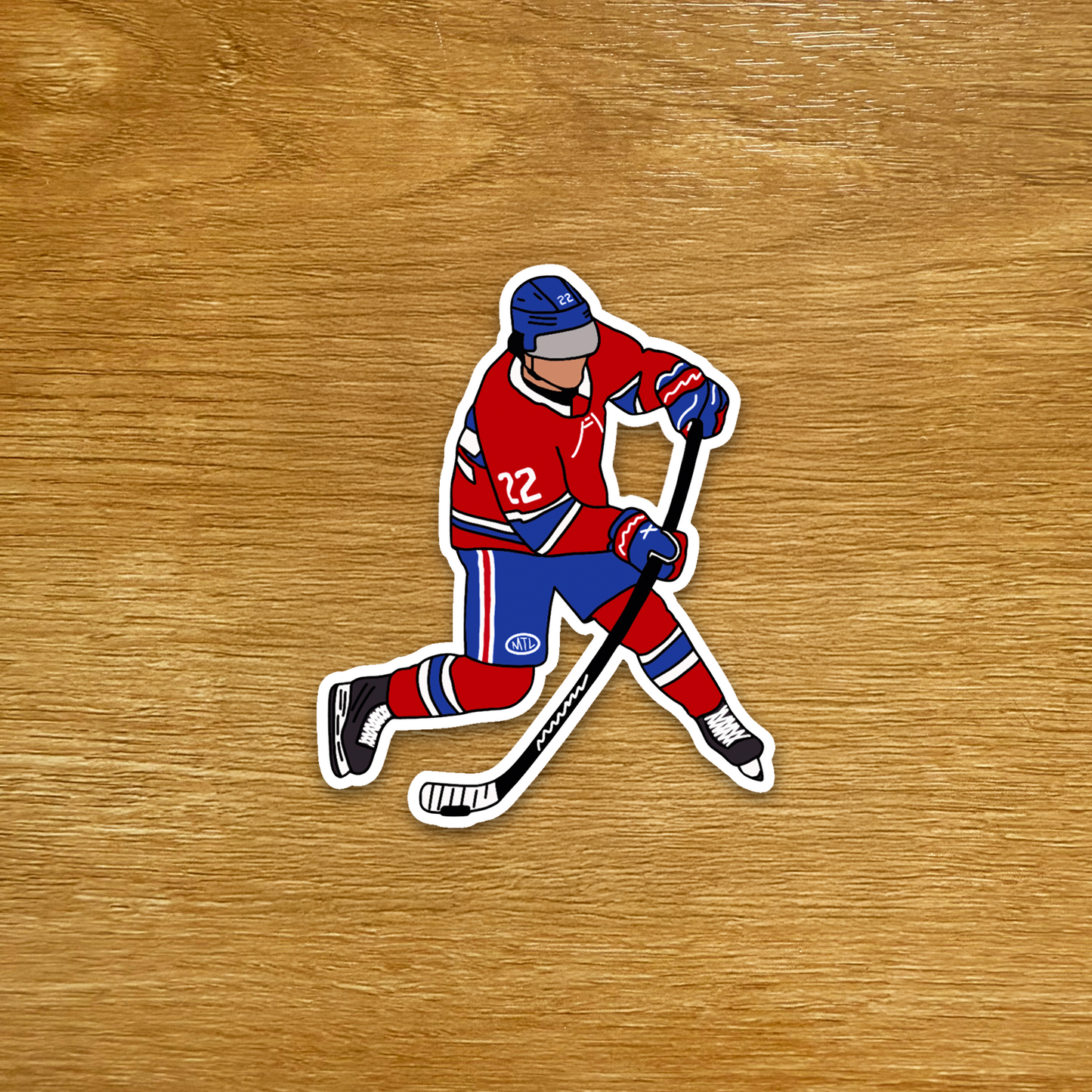 Montreal Hockey - Cole Caufield - Die Cut Sticker