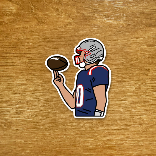 New England Patriots - Drake Maye - Die Cut Sticker