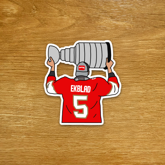Florida Hockey - Aaron Ekblad - Stanley Cup Die Cut Sticker
