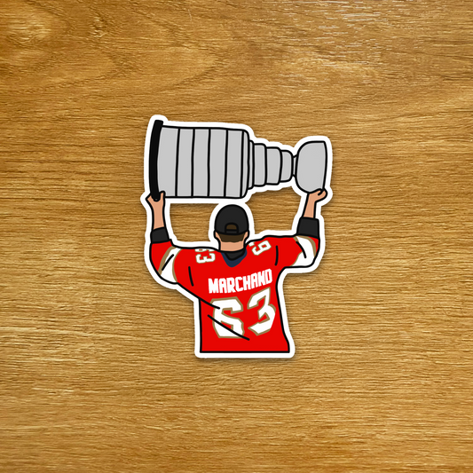 Florida Hockey - Brad Marchand - Stanley Cup Die Cut Sticker