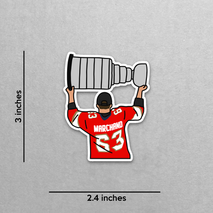 Florida Hockey - Brad Marchand - Stanley Cup Die Cut Sticker