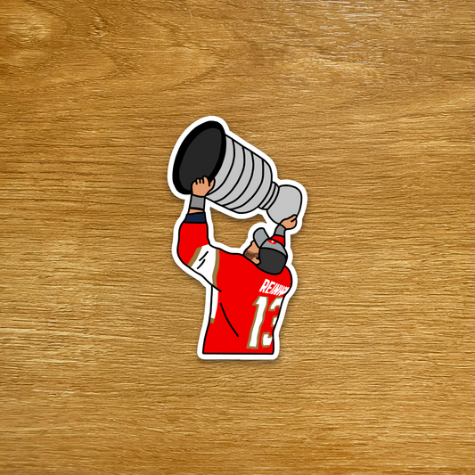 Florida Hockey - Sam Reinhart - Stanley Cup Die Cut Sticker