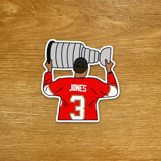 Florida Hockey - Seth Jones - Stanley Cup Die Cut Sticker