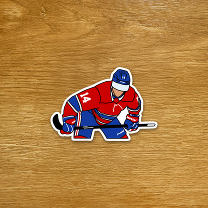 Montreal Canadiens - Nick Suzuki - Die Cut Sticker