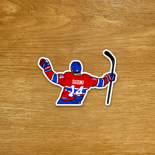 Montreal Hockey - Nick Suzuki - Die Cut Sticker