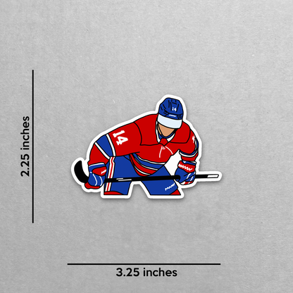 Montreal Canadiens - Nick Suzuki - Die Cut Sticker