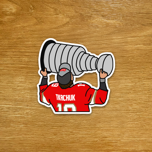 Florida Hockey - Matthew Tkachuk - Stanley Cup Die Cut Sticker