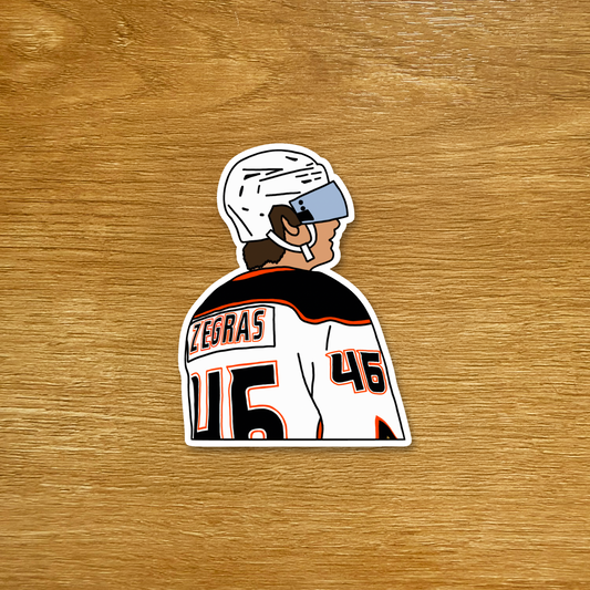 Anaheim Ducks - Trevor Zegras - Die Cut Sticker