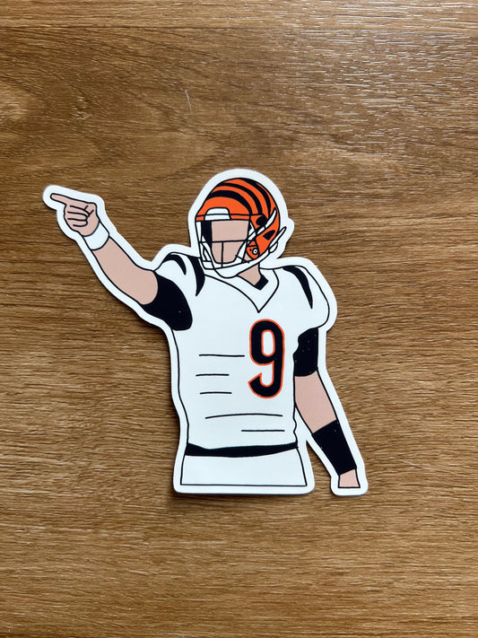 Cincinnati Bengals - Joe Burrow - Die Cut Sticker