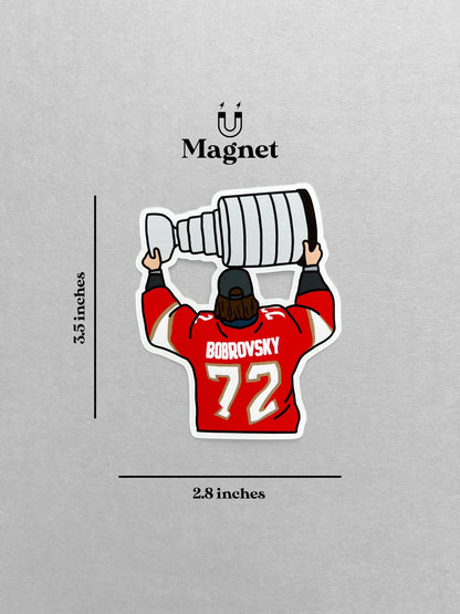 Florida Panthers | Sergei Bobrovsky Stanley Cup | Fridge Magnet