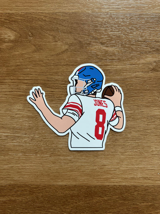 New York Giants - Daniel Jones - Die Cut Sticker