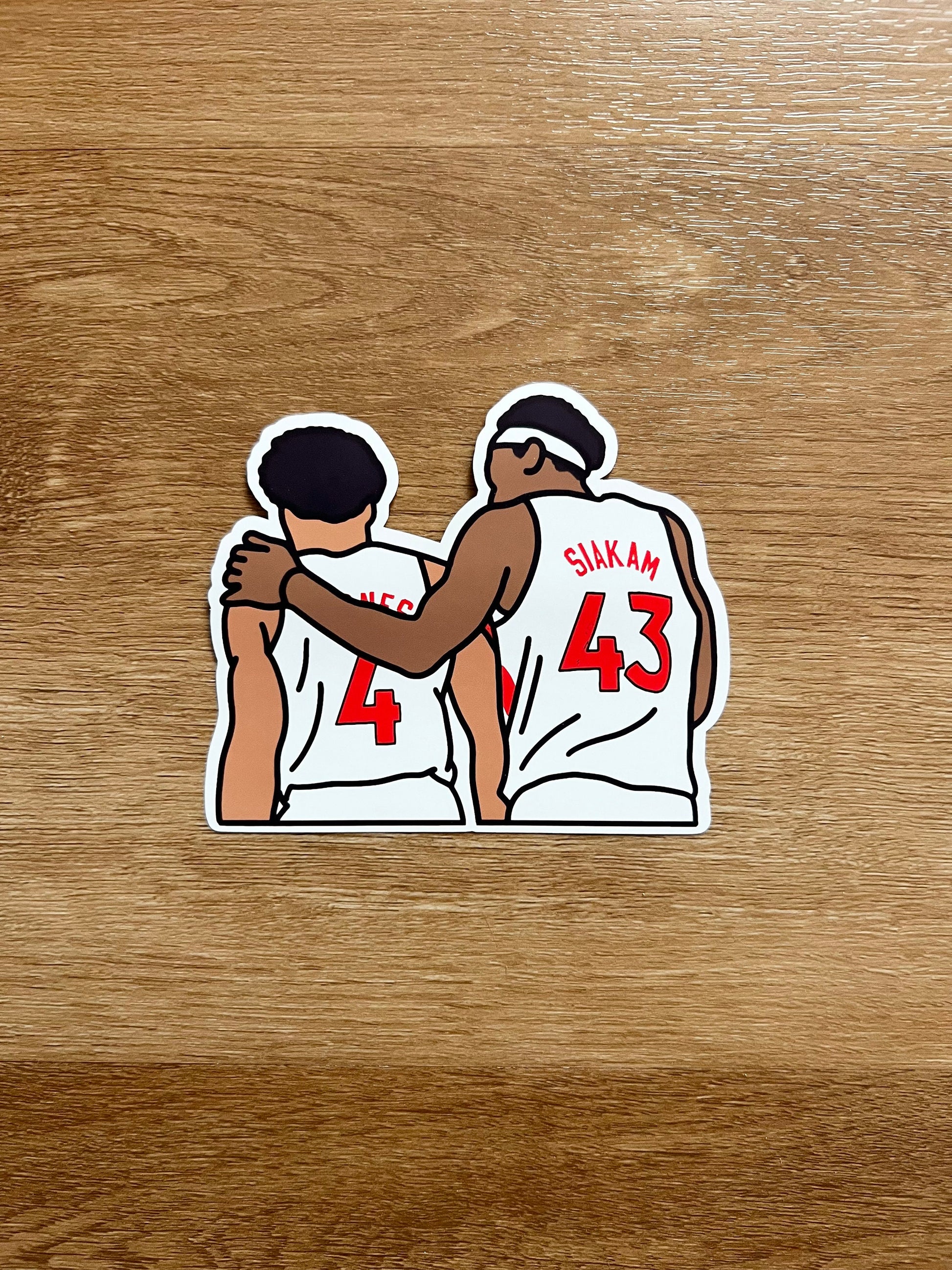 Toronto Raptors Stickers Toronto Raptors - Scottie Barnes/Pascal Siakam - Die Cut Sticker – The ...