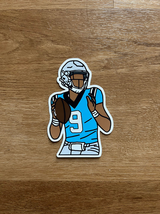 Carolina Panthers - Bryce Young - Die Cut Sticker
