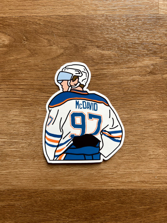 Edmonton Oilers - Connor McDavid - Die Cut Sticker