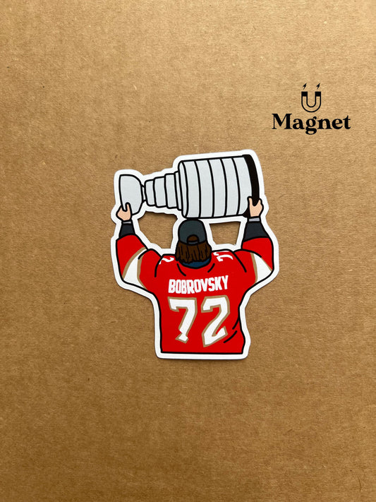 Florida Panthers | Sergei Bobrovsky Stanley Cup | Fridge Magnet