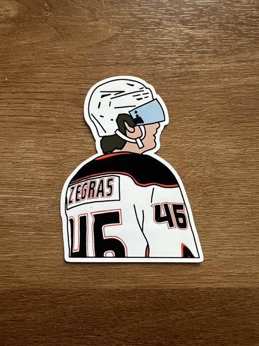 Anaheim Ducks - Trevor Zegras - Die Cut Sticker