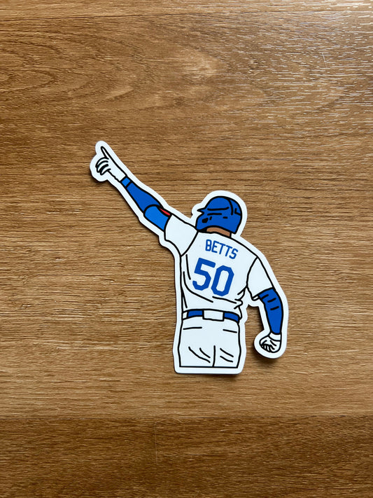 Los Angeles Dodgers - Mookie Betts - Die Cut Sticker