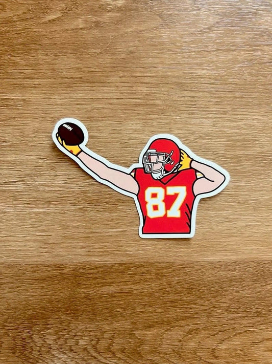Kansas City Football - Travis Kelce - Die Cut Sticker